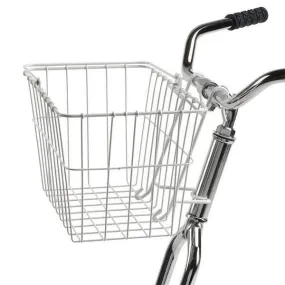 133 Standard QR Front Bike Basket - White