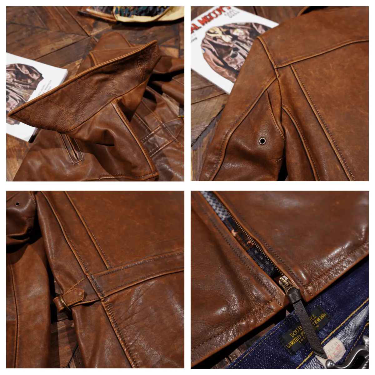 1940s Newsboy Leather Jacket Horsehide