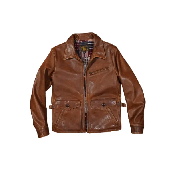 1940s Newsboy Leather Jacket Horsehide