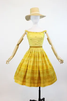 1950s The Sidneys indian silk dress xxs | new spring summer