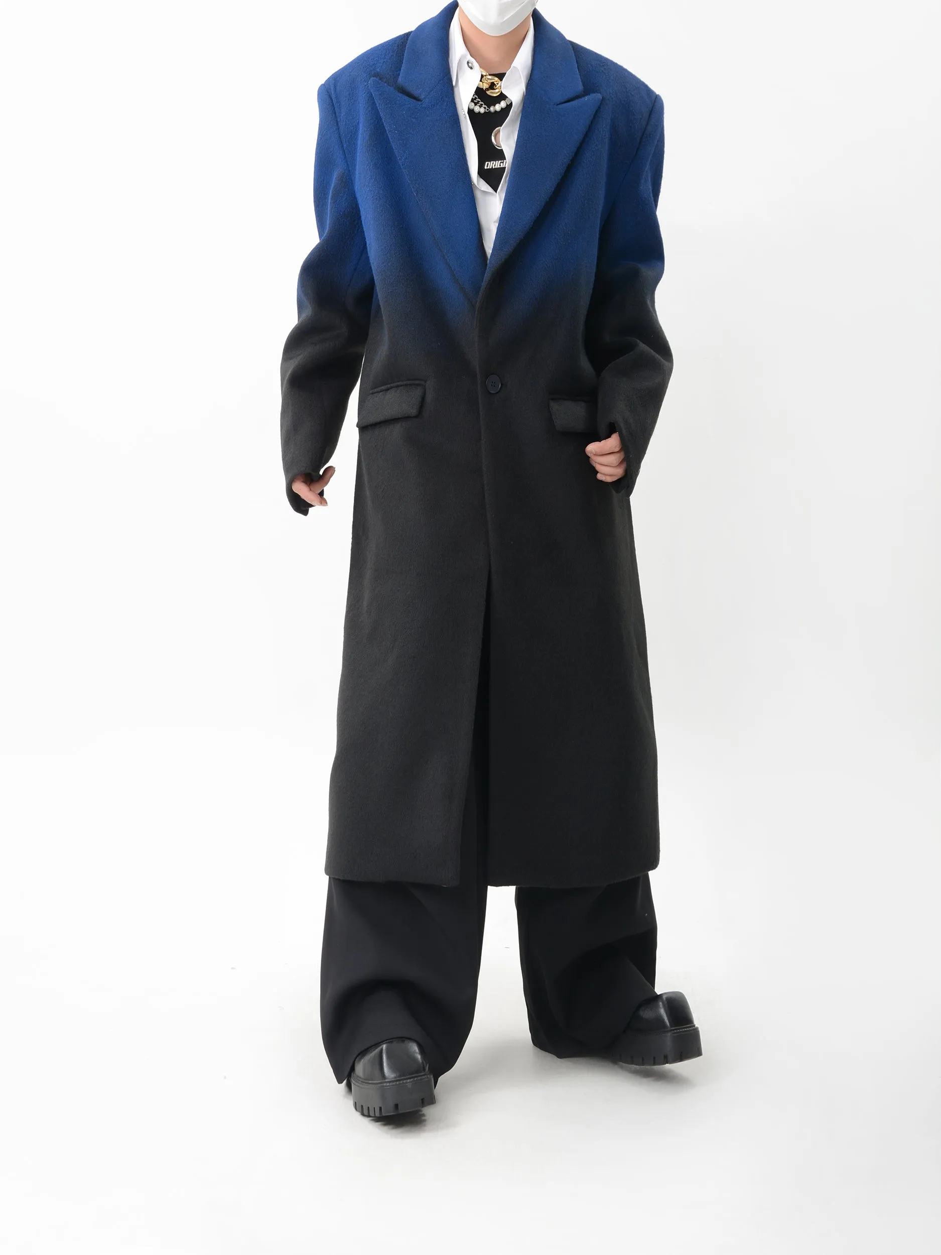 【24s Nov.】Gradient Dyed Wool Overcoat