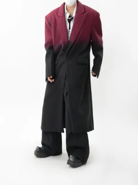 【24s Nov.】Gradient Dyed Wool Overcoat