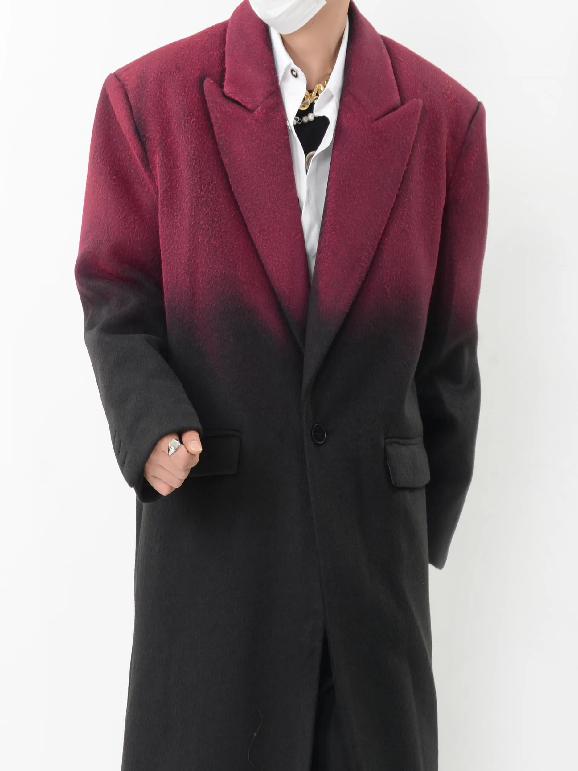 【24s Nov.】Gradient Dyed Wool Overcoat