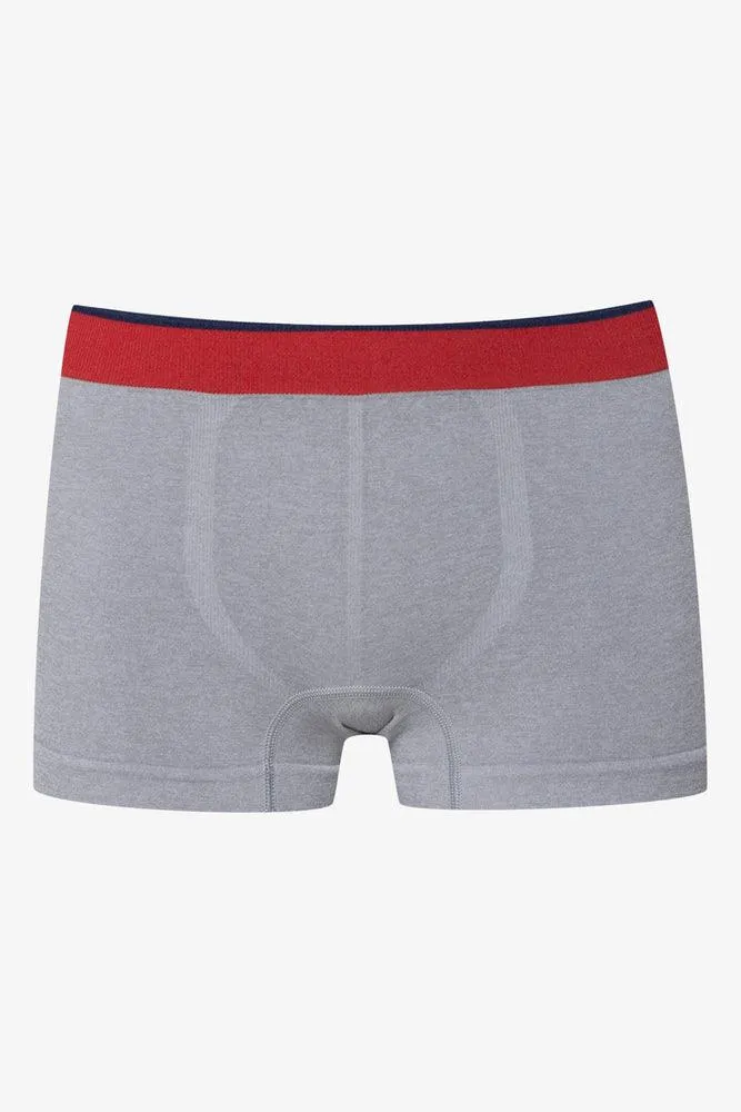 3 Pack Seam-Free Boxers Navy & Red