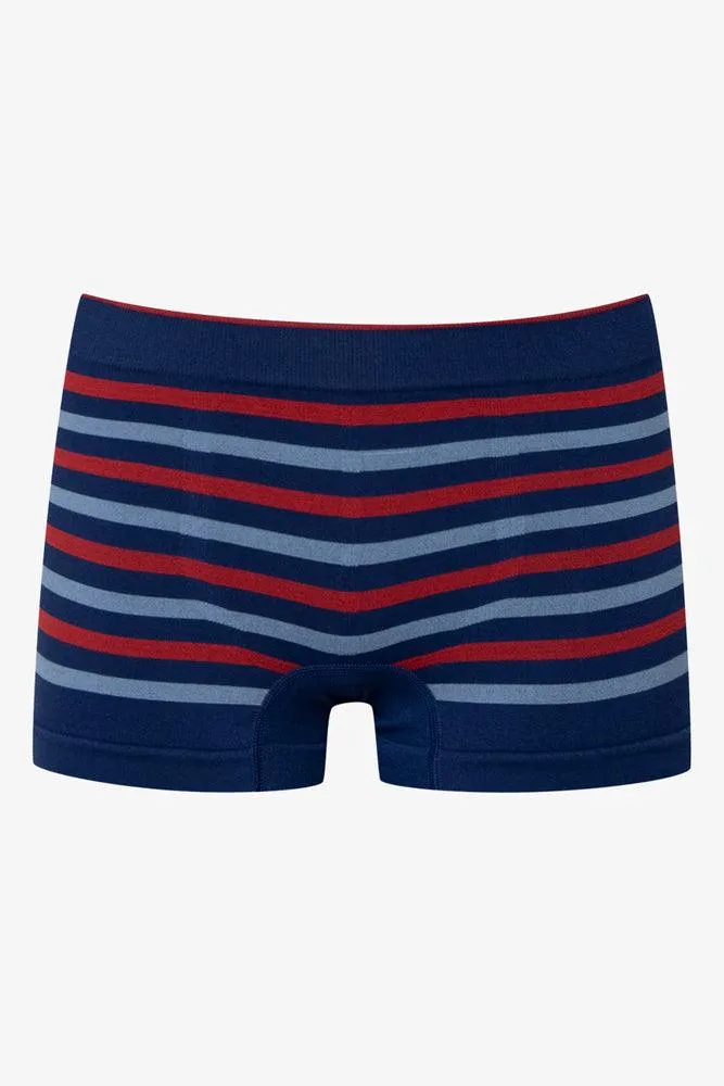 3 Pack Seam-Free Boxers Navy & Red