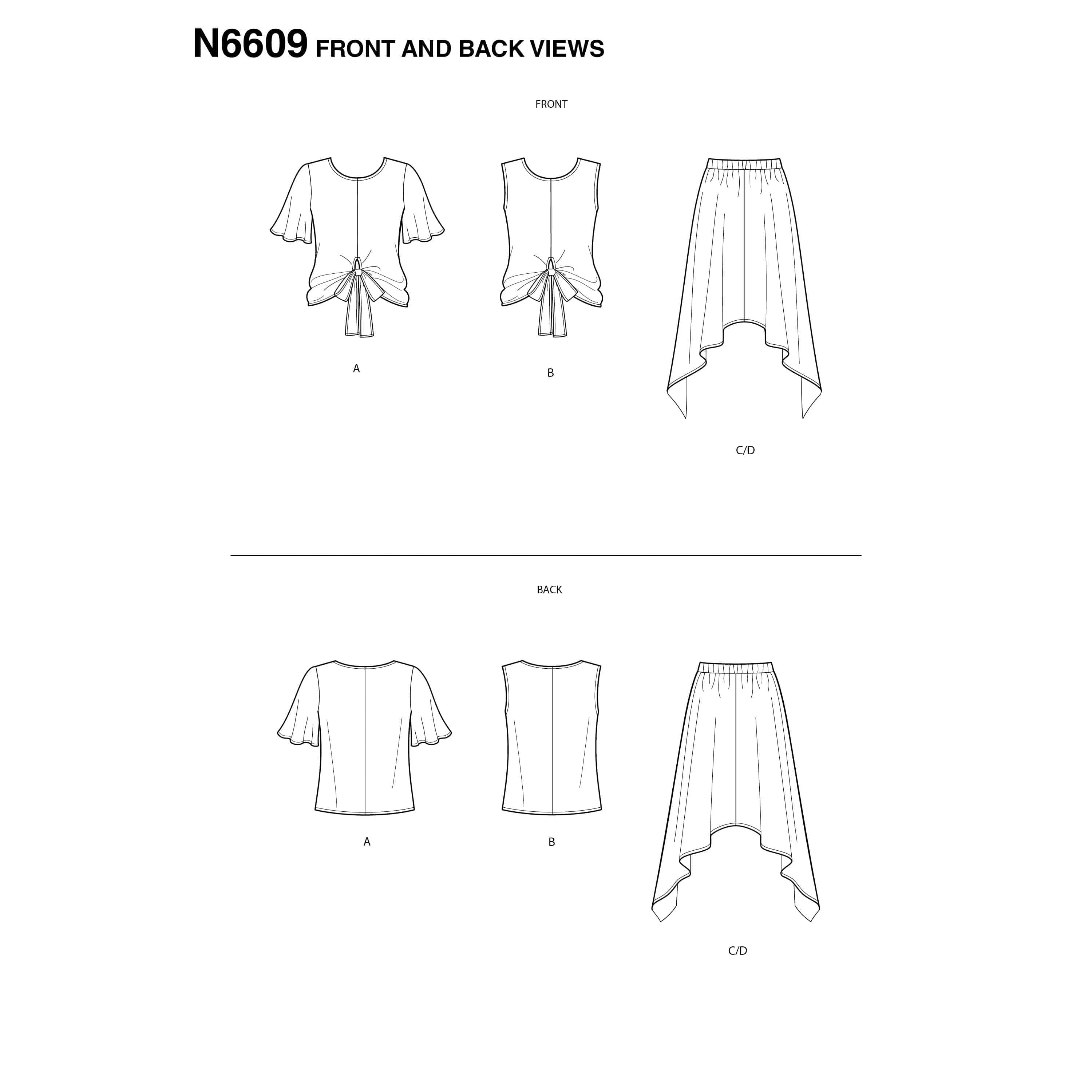 6609 New Look Sewing Pattern N6609 Misses' 2-Piece Dress