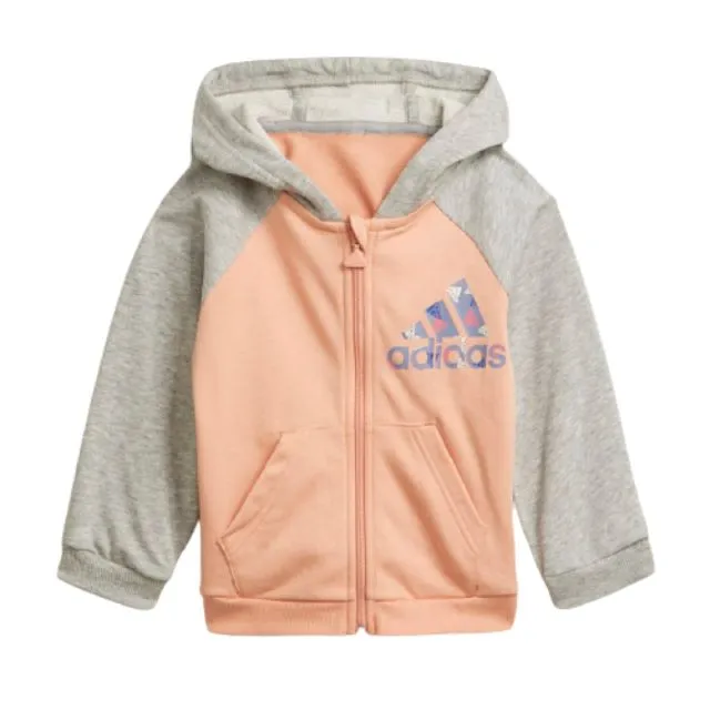 Adidas Badge Of Sport Logo Infant Unisex Training Suit Ambient Blush/Grey