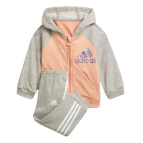 Adidas Badge Of Sport Logo Infant Unisex Training Suit Ambient Blush/Grey