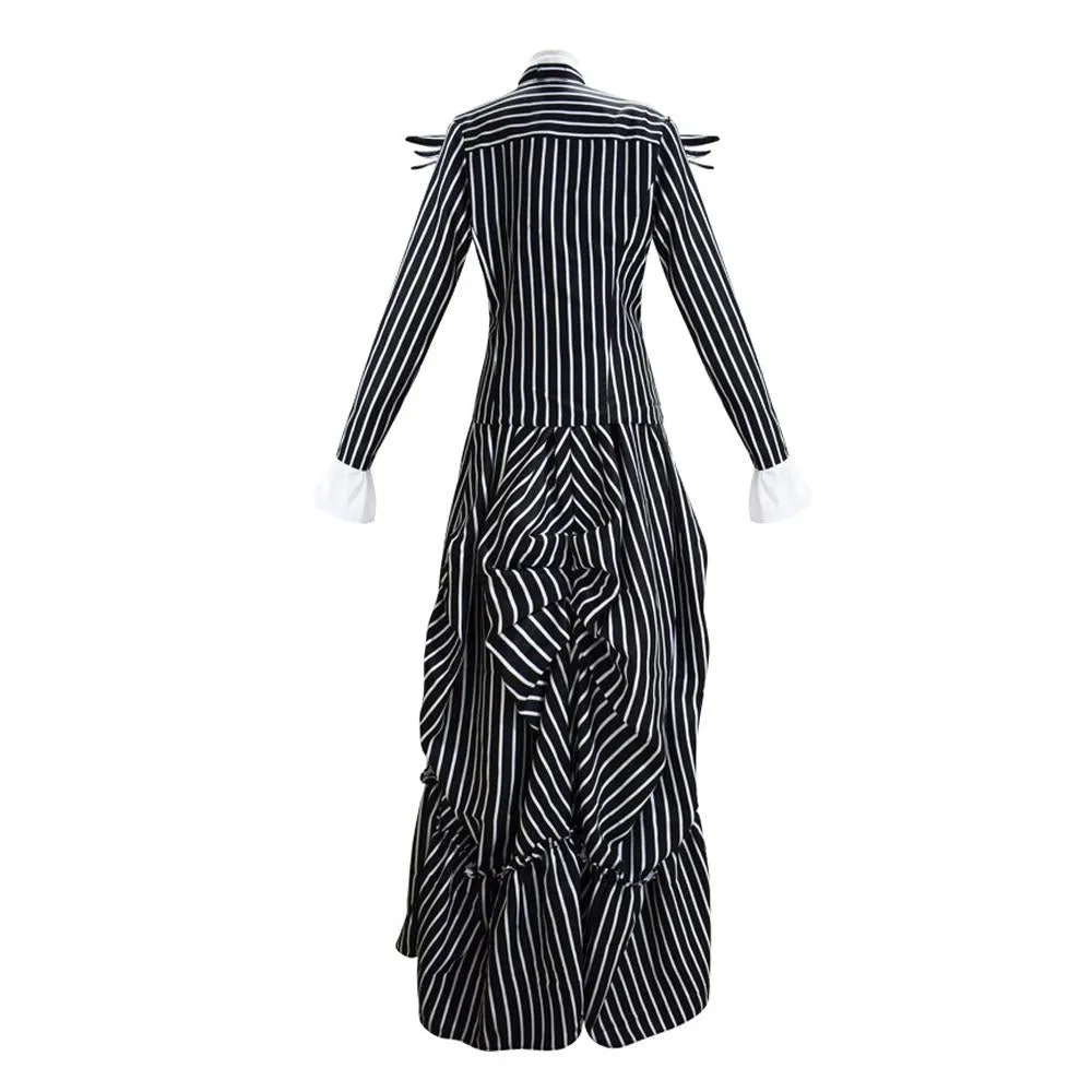 Adult kids Jack Skellington Sally Suit Costume The Nightmare Before Christmas for women men Boy Girl full Set