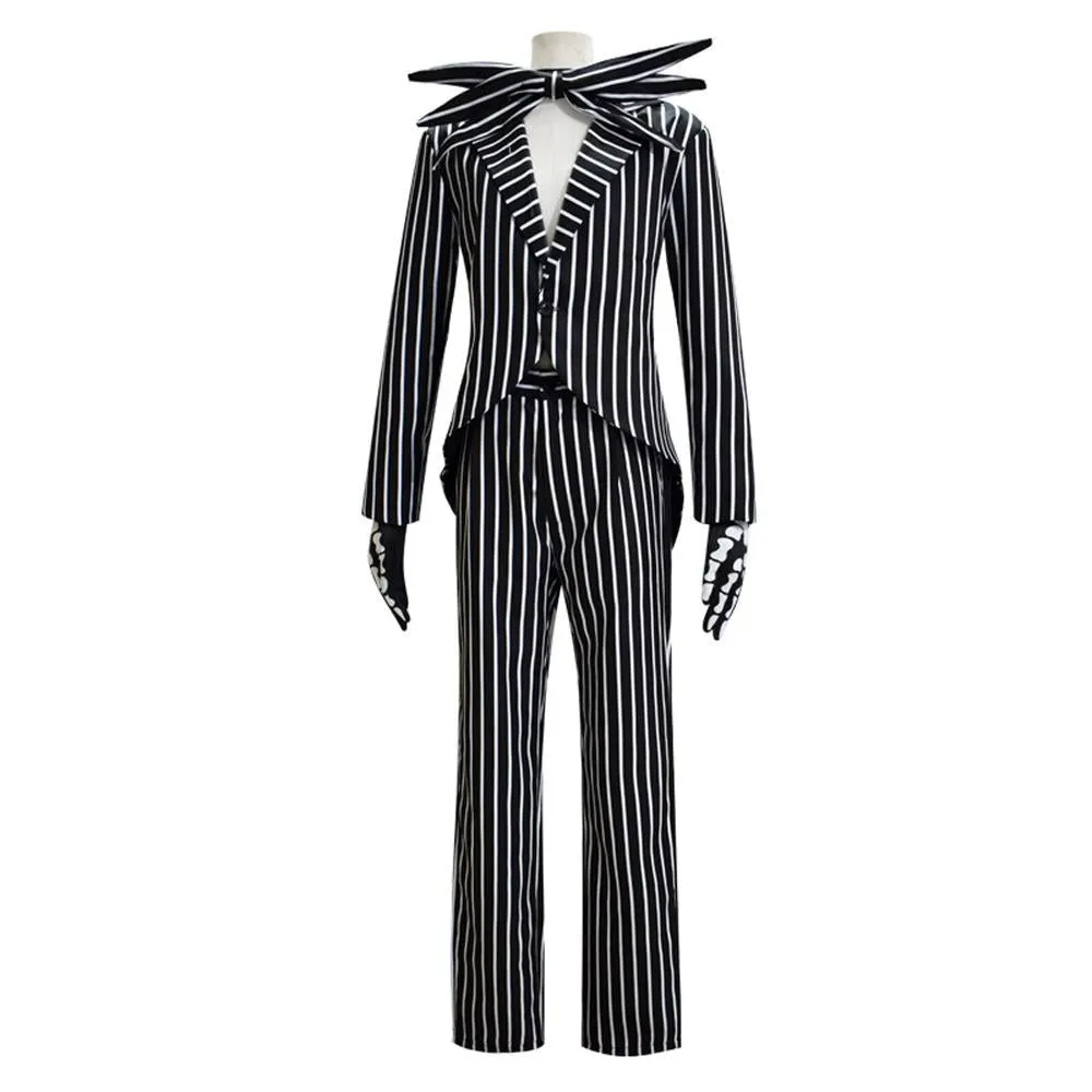 Adult kids Jack Skellington Sally Suit Costume The Nightmare Before Christmas for women men Boy Girl full Set