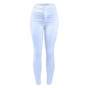 Basic White High Waist Skinny Jean