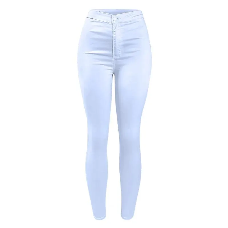 Basic White High Waist Skinny Jean