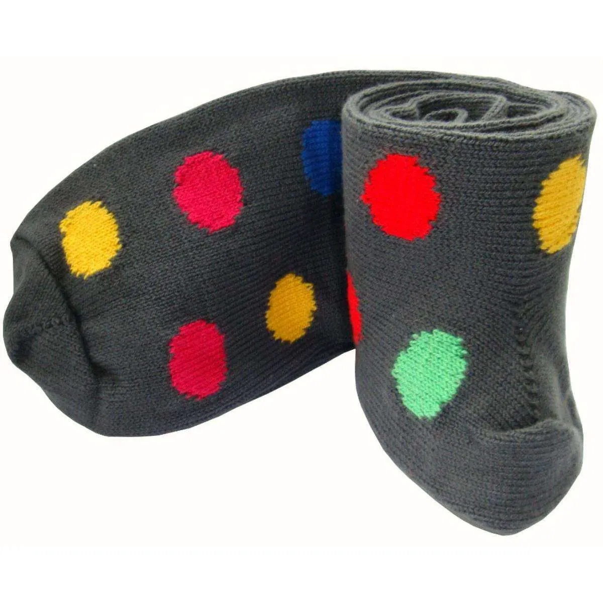 Bassin and Brown Spotted Midcalf Socks - Grey/Multi-colour