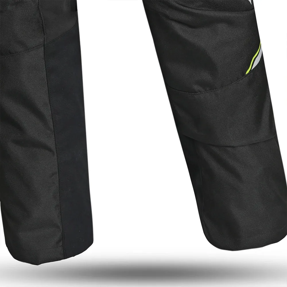 BELA Tour To Snow Motorcycle Textile Pant - Black Ice Yellow