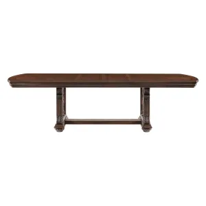 Bergen Collection Dark Oak Dining Table