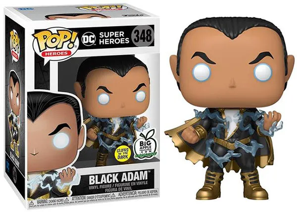 Black Adam w/ Energy (Glow in the Dark) 348 - Big Apple Collectibles Exclusive  [Damaged: 7.5/10]