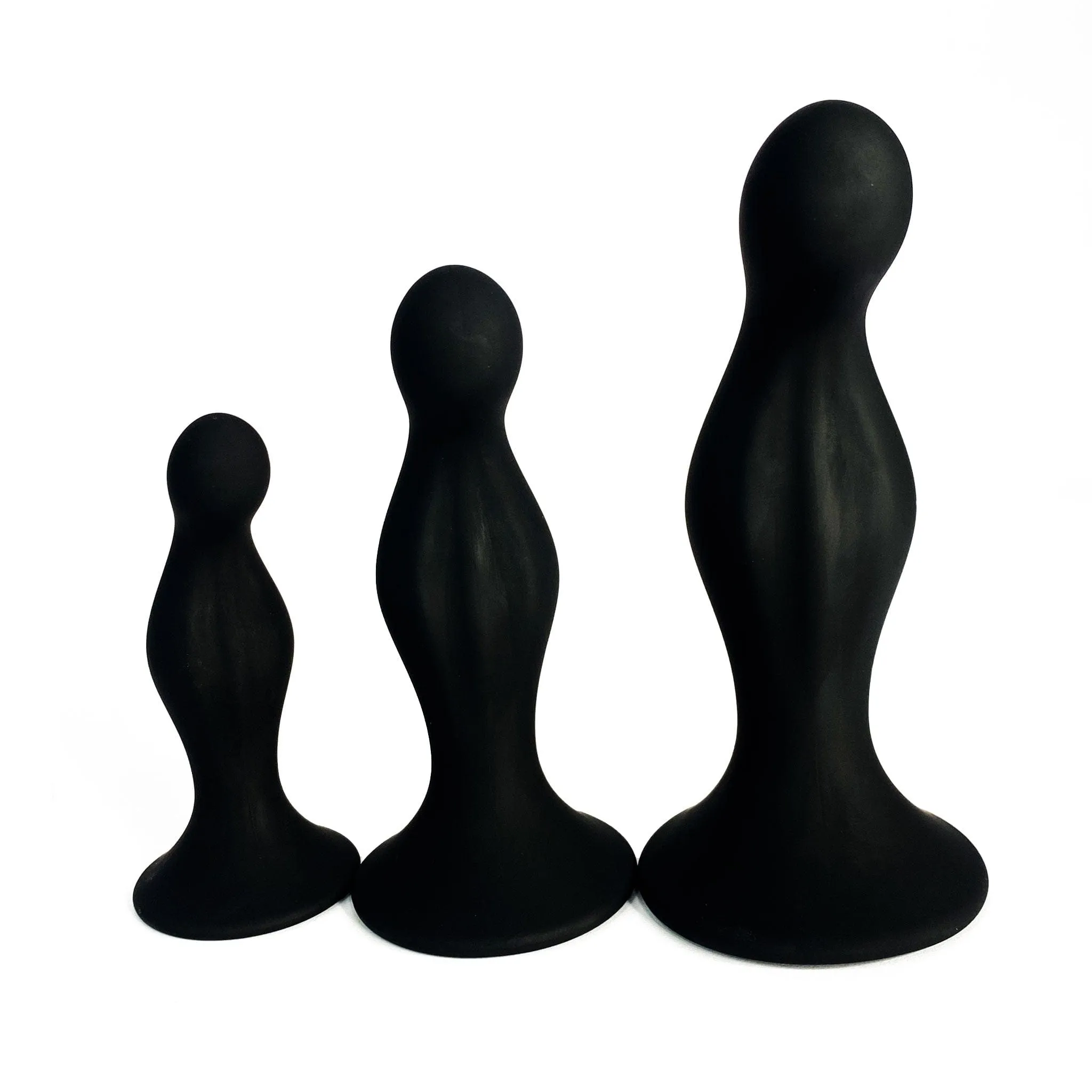 Black Triple Butt Plug Set