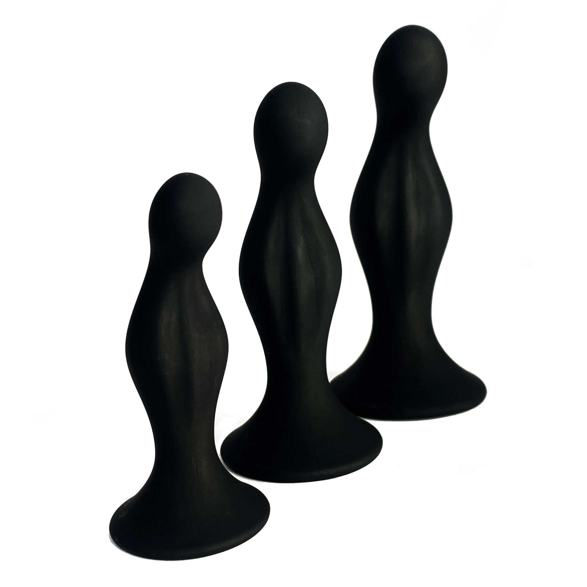 Black Triple Butt Plug Set