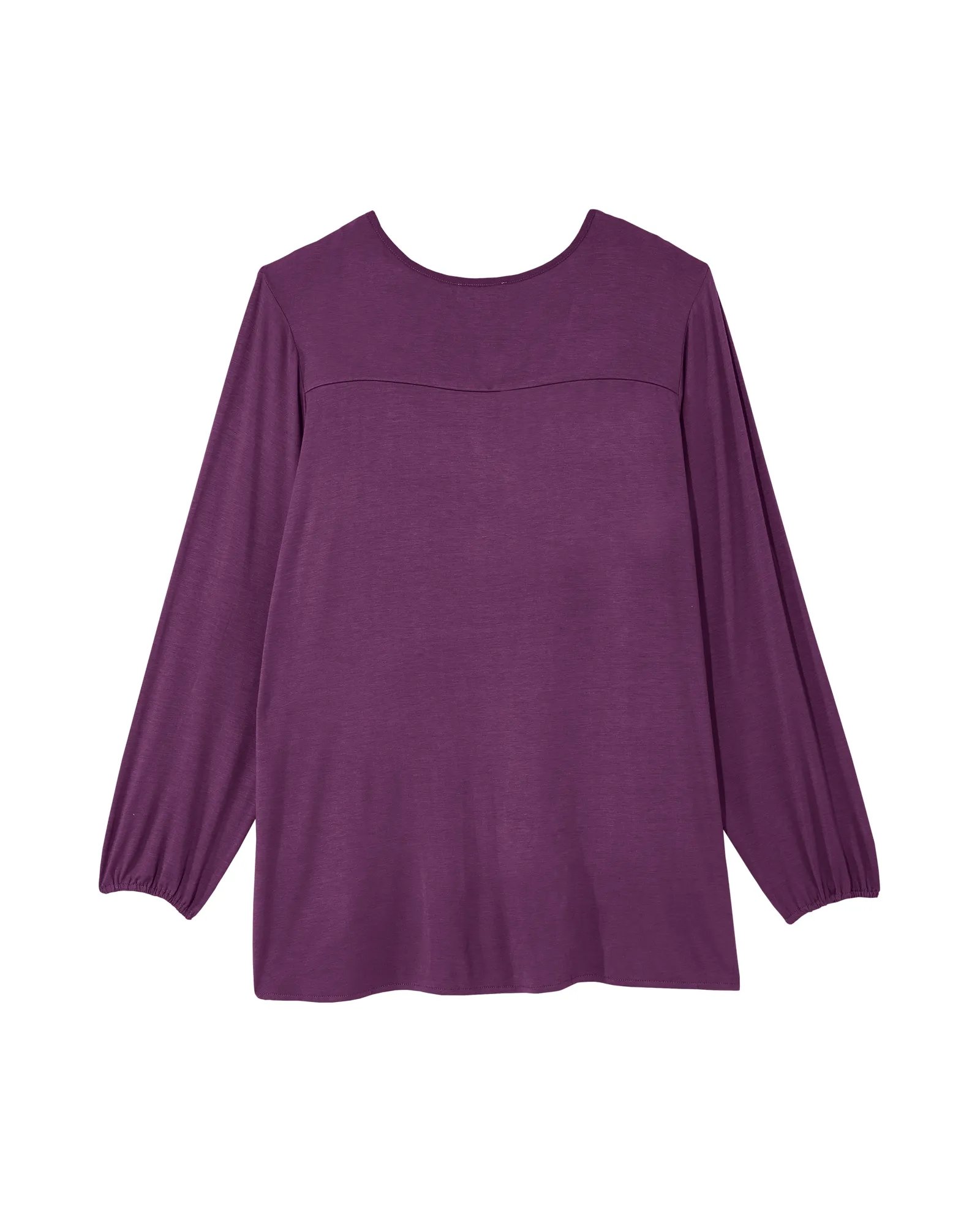 Brenna Long Sleeve Pleated Tunic | Purple