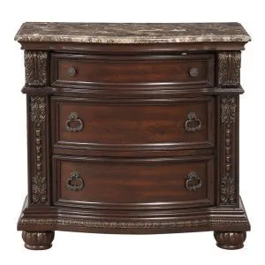 Cavalier Night Stand with Marble Top