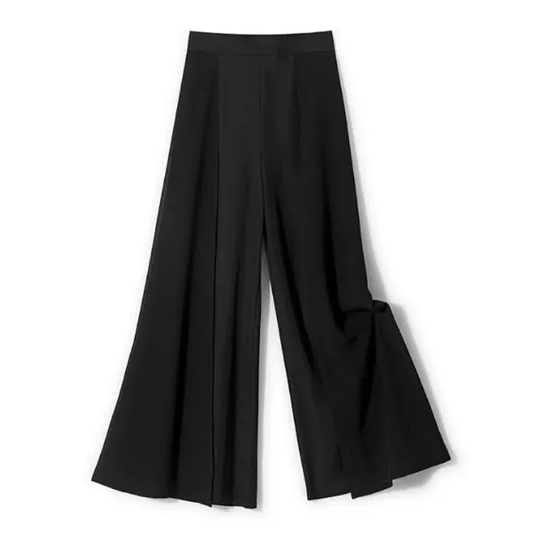 Chiffon Split High Waist Wide Leg Casual Palazzo Pants