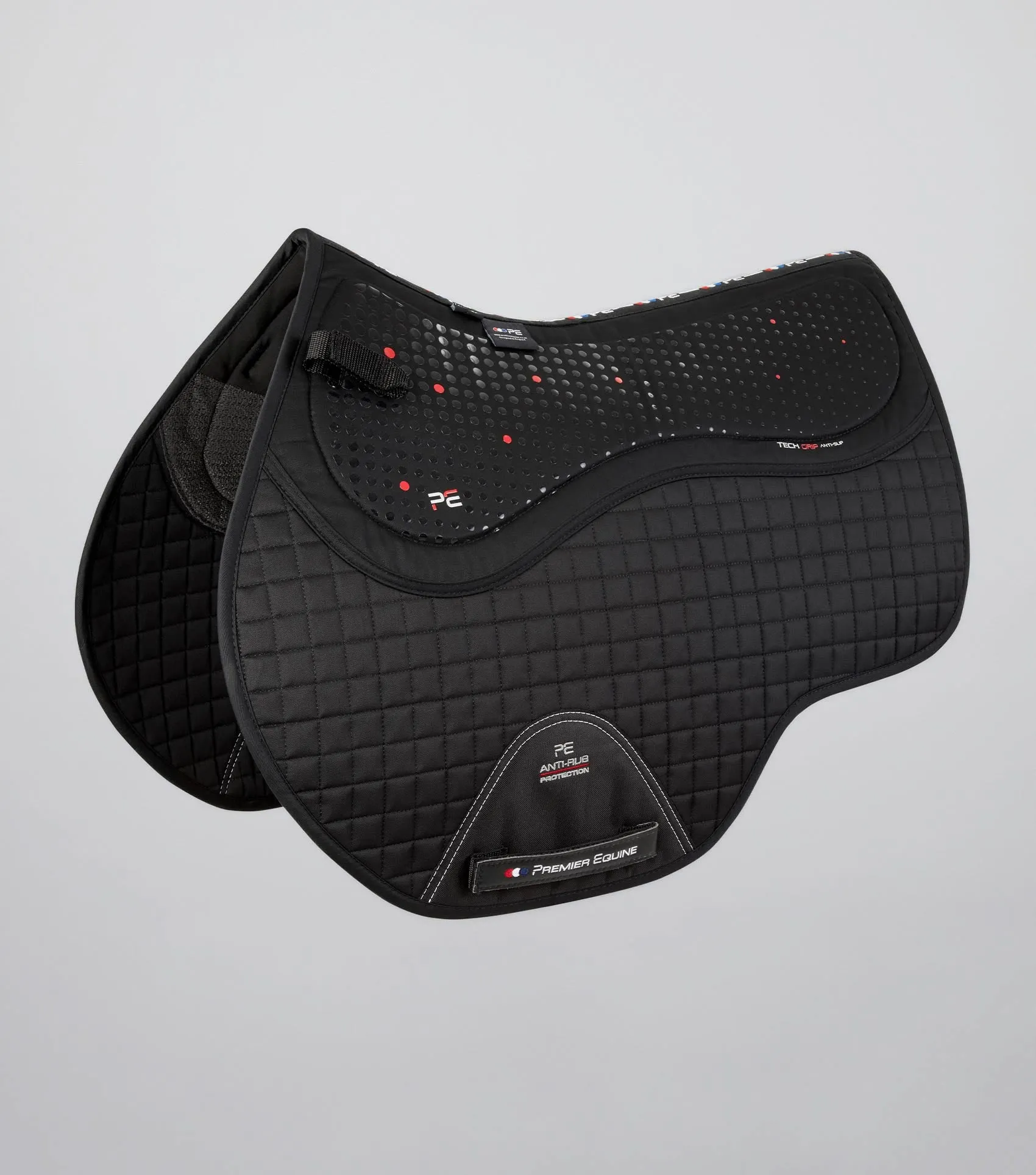 Close Contact Tech Grip Pro Anti-Slip Saddle Pad - GP/Jump Square Black