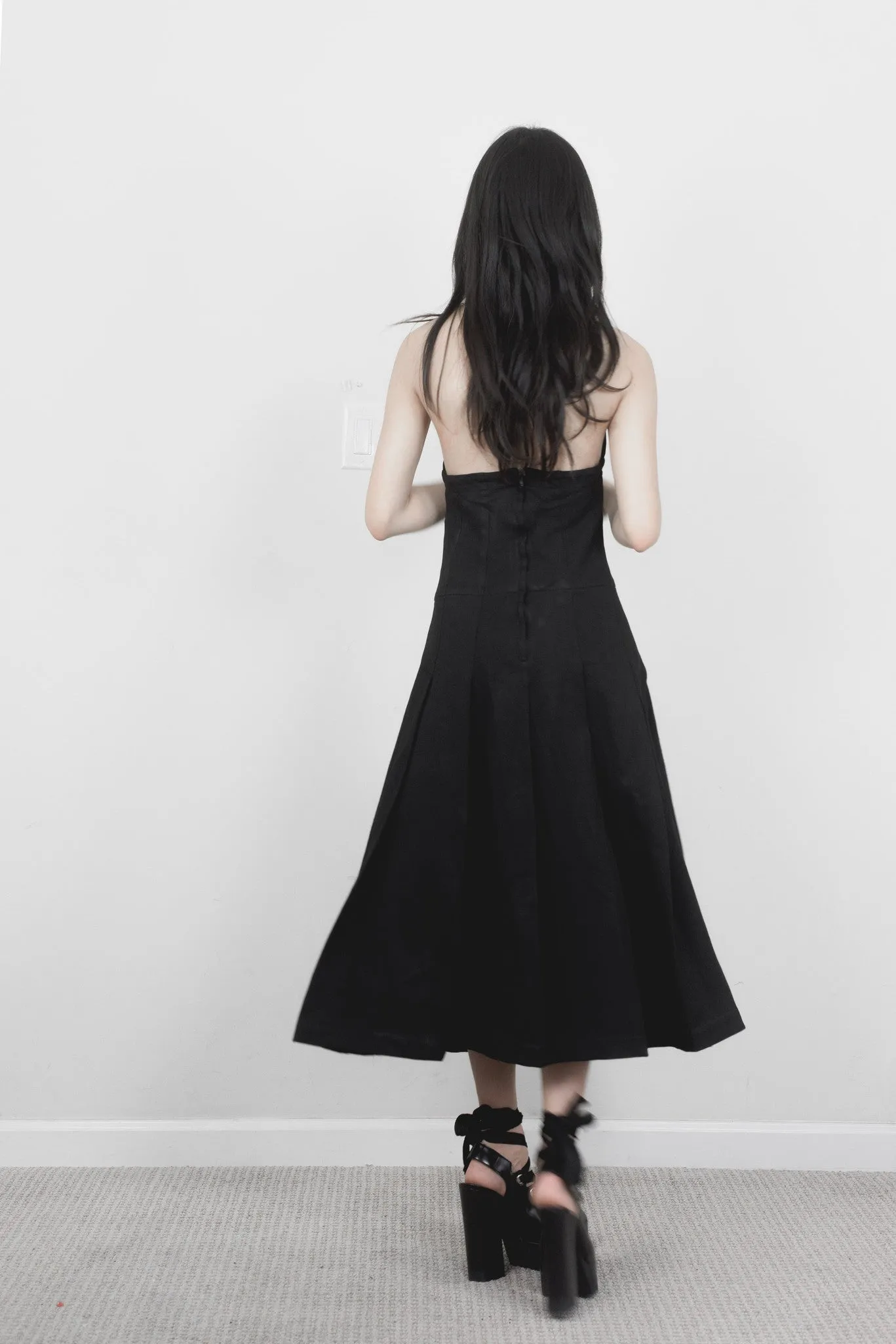 Comme des Garçons Pleated Halter Dress & Skirt