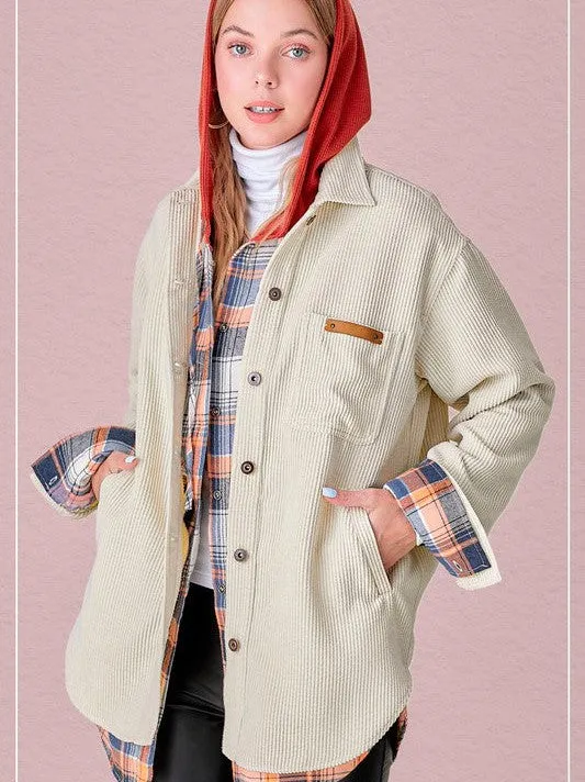 Corduroy Living Button Up Classic Corduroy Shacket