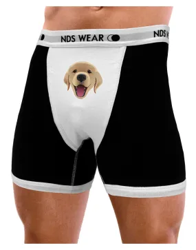 Cute Golden Retriever Puppy Face Mens Boxer Brief Underwear