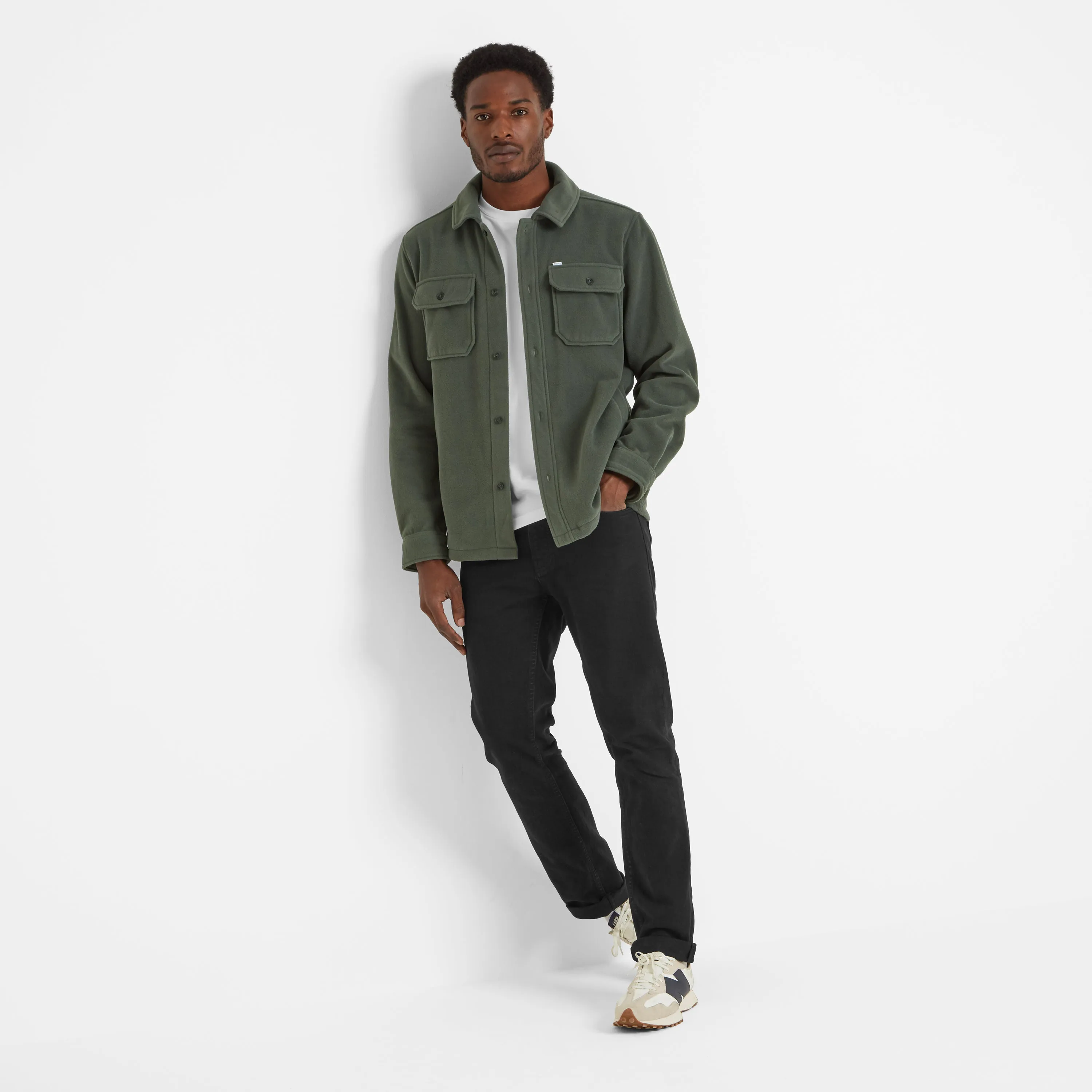 Dabney Mens Shacket - Pine Green