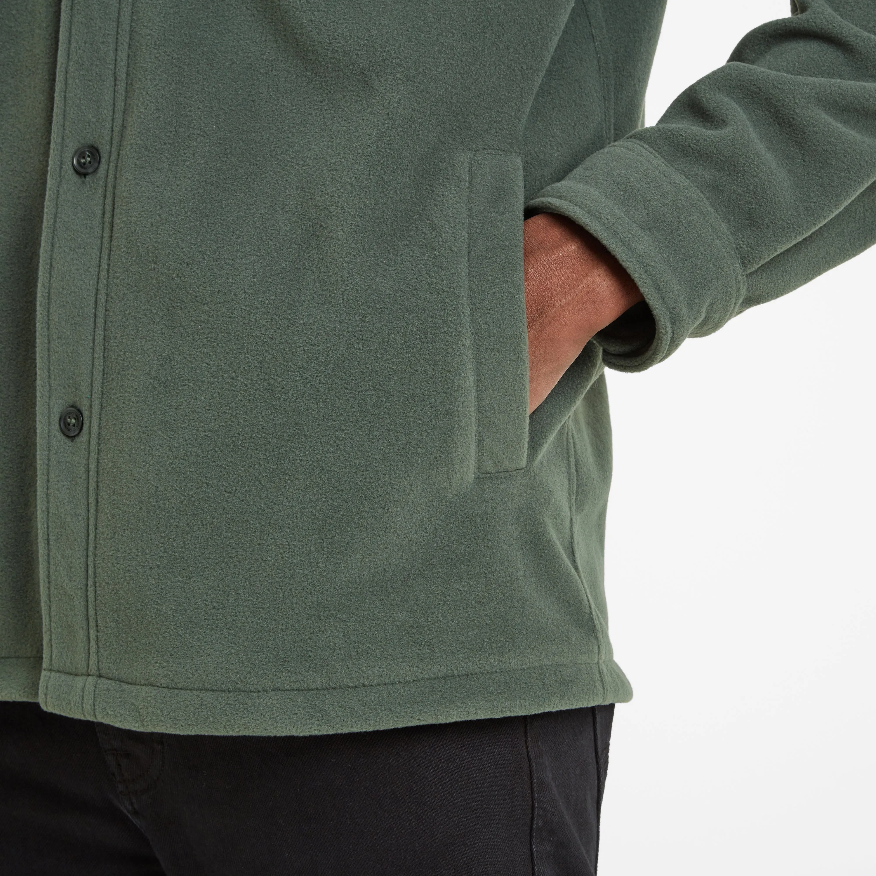 Dabney Mens Shacket - Pine Green