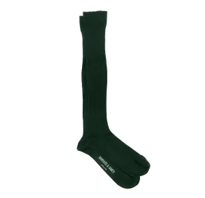 Dark Green Knee Length Archer Socks