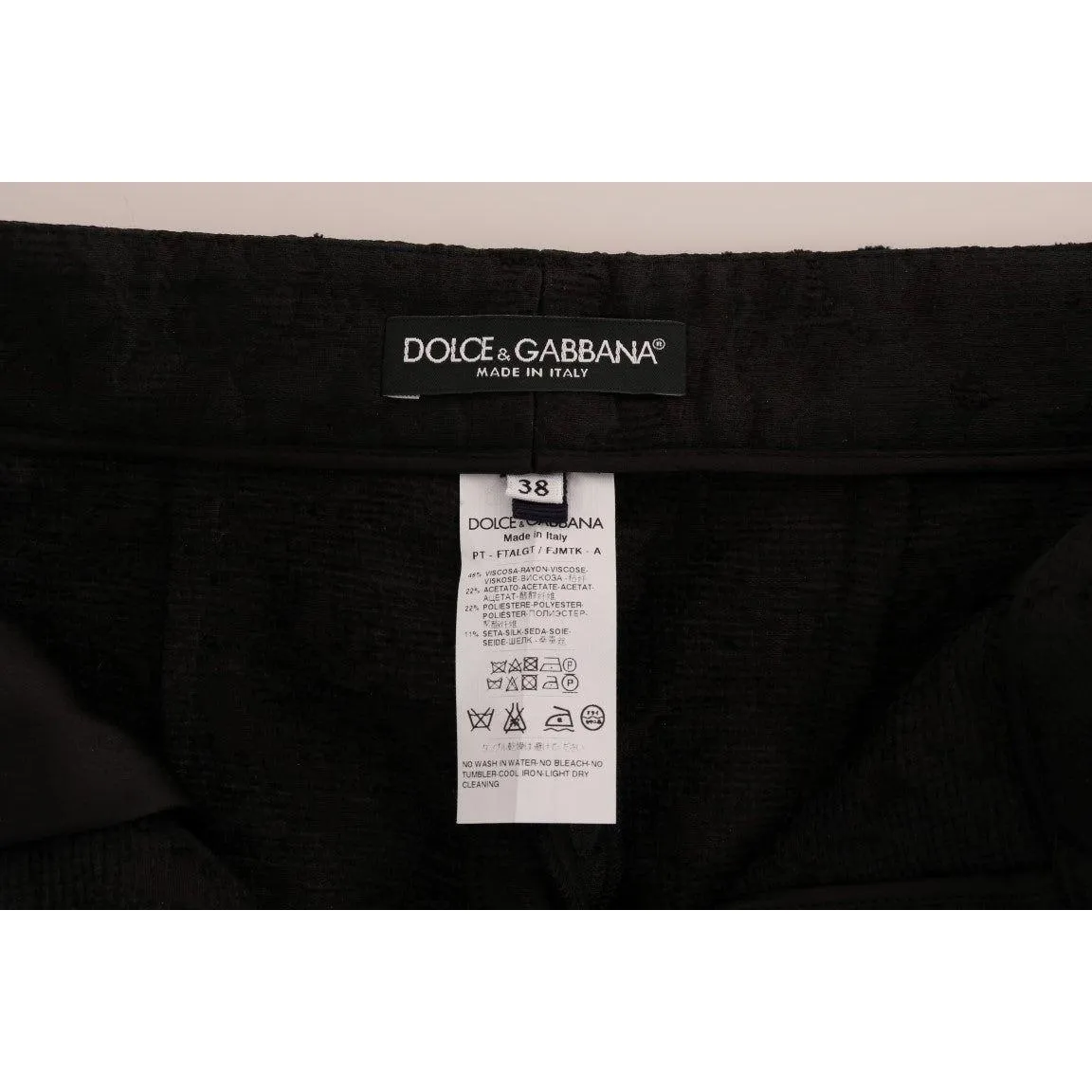 Dolce & Gabbana Elegant High Waist Capri Dress Pants