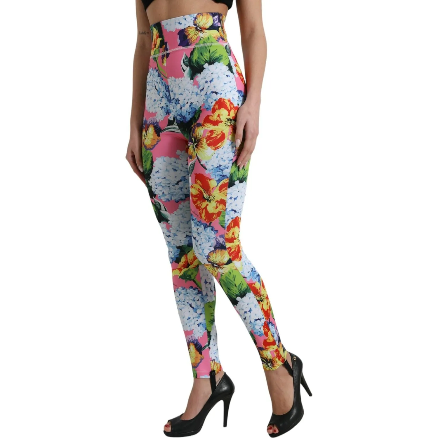 Dolce & Gabbana Exquisite Floral High Waist Leggings