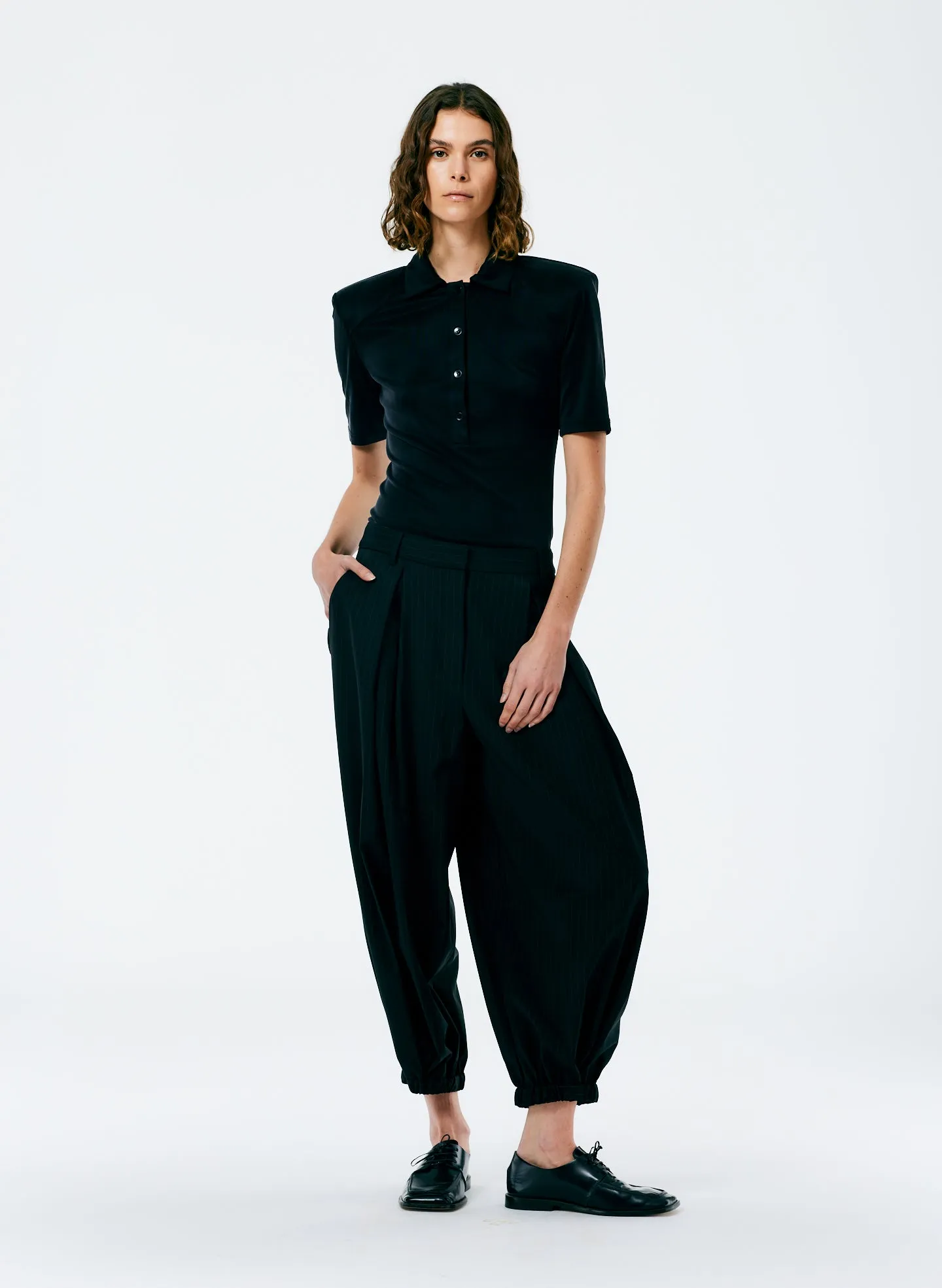 Dominic Pinstripe Eden Pleated Balloon Pant