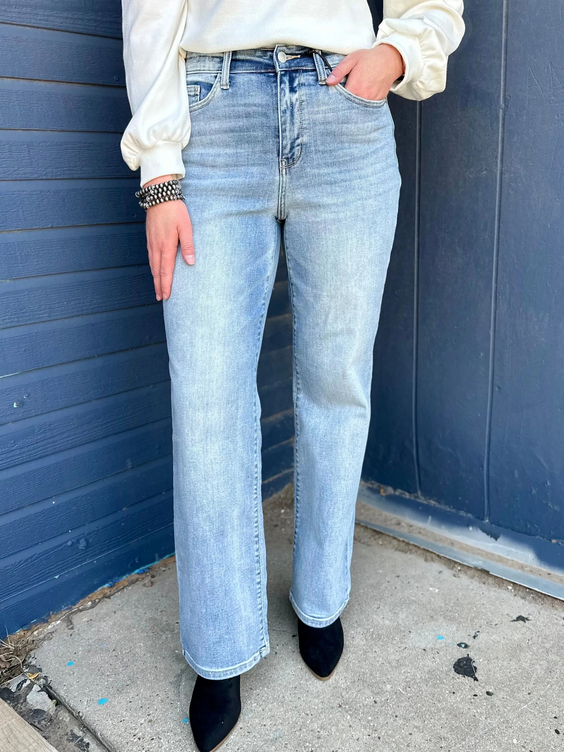 Ember High Waist Straight Fit Jean by Judy Blue