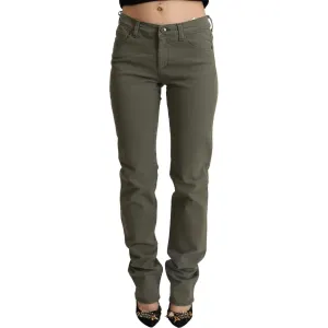 Ermanno Scervino Chic Grey Low Waist Skinny Jeans