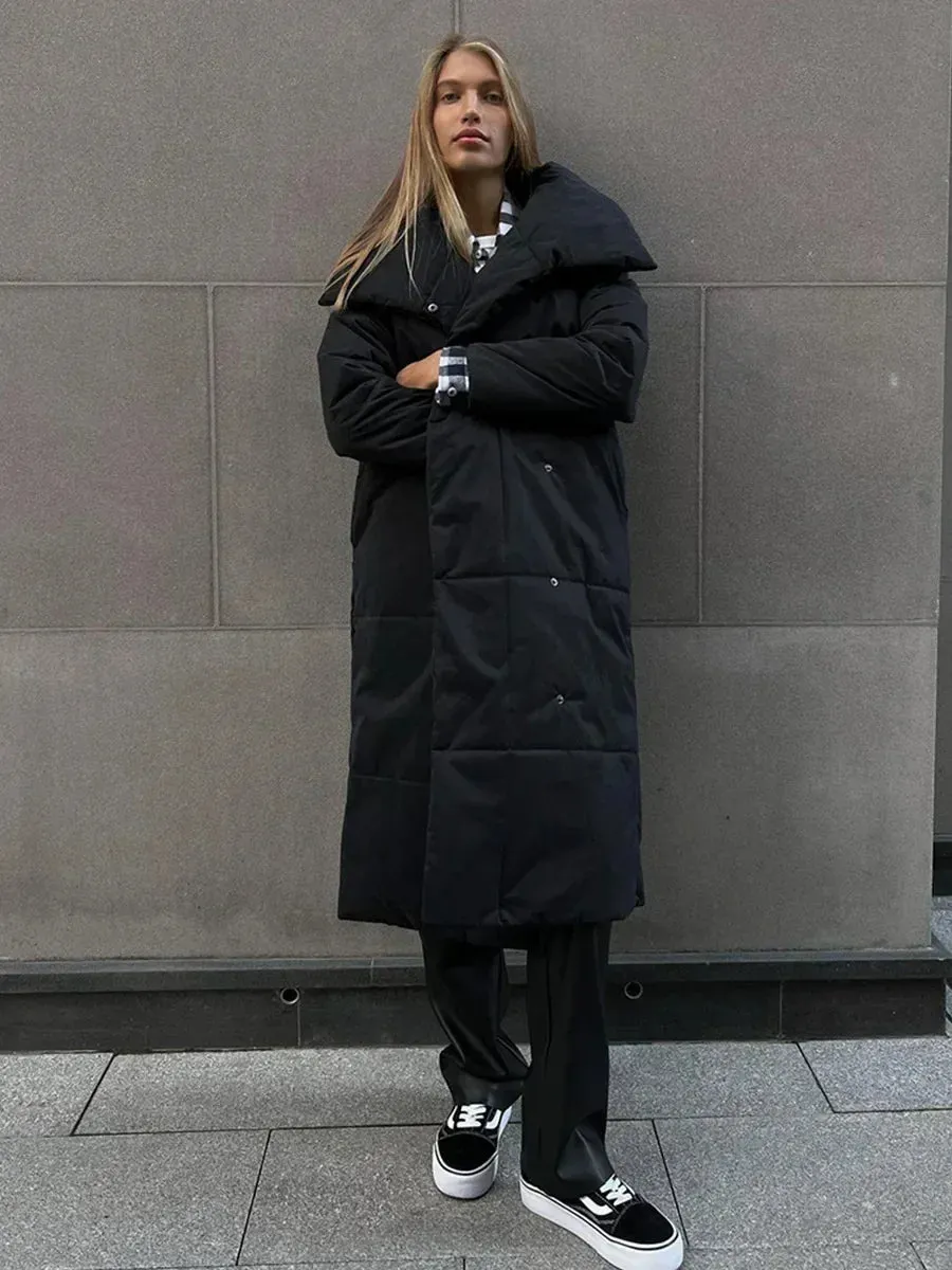 Frost Queen Long Puffer Coat | Down Jacket | Womens Parka | Quilted Coat | Parka Jacket