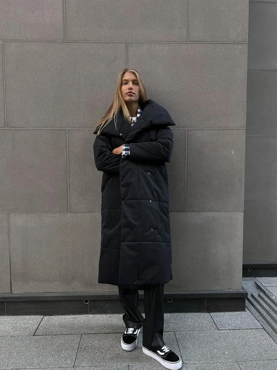 Frost Queen Long Puffer Coat | Down Jacket | Womens Parka | Quilted Coat | Parka Jacket