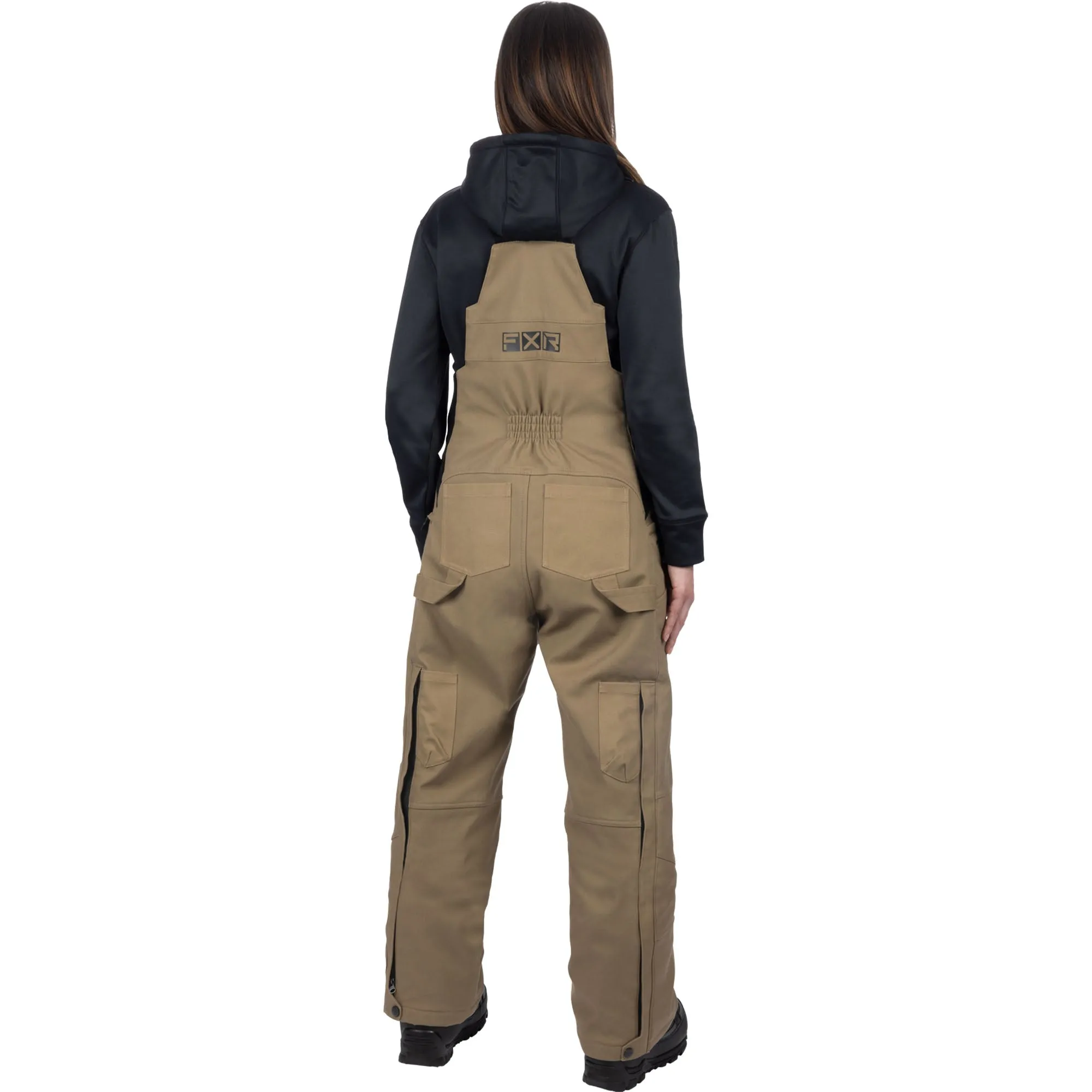 FXR Task Insulated Canvas Bib Overall Pants Canvas Brown