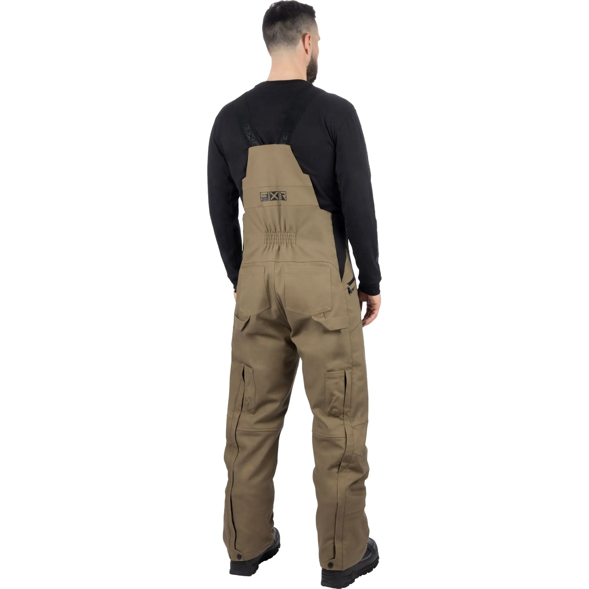 FXR Task Insulated Canvas Bib Overall Pants Canvas Brown