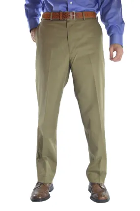 Georgia Cotton Gabardine Pants - Olive