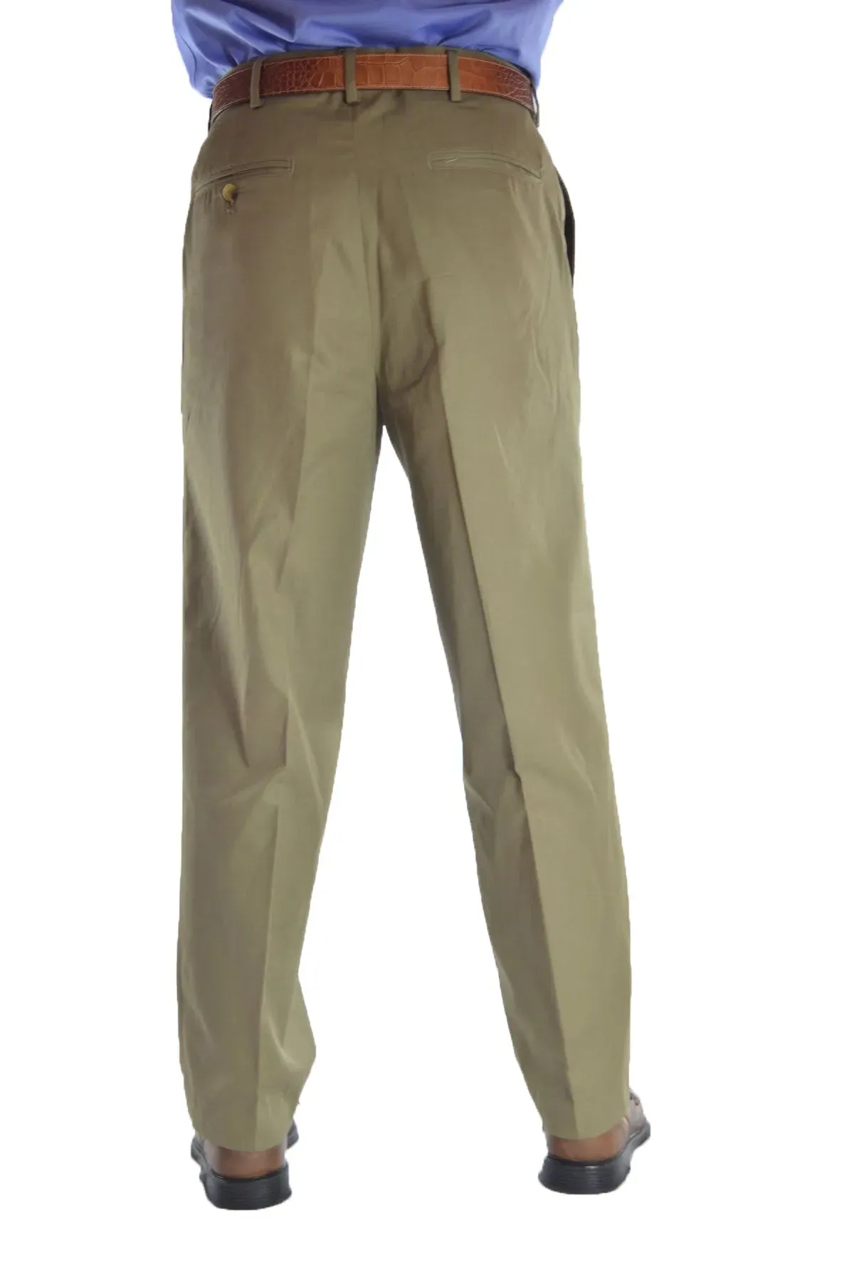 Georgia Cotton Gabardine Pants - Olive