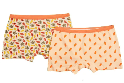 Girls cotton printed hot short Underwear - Pack of 2