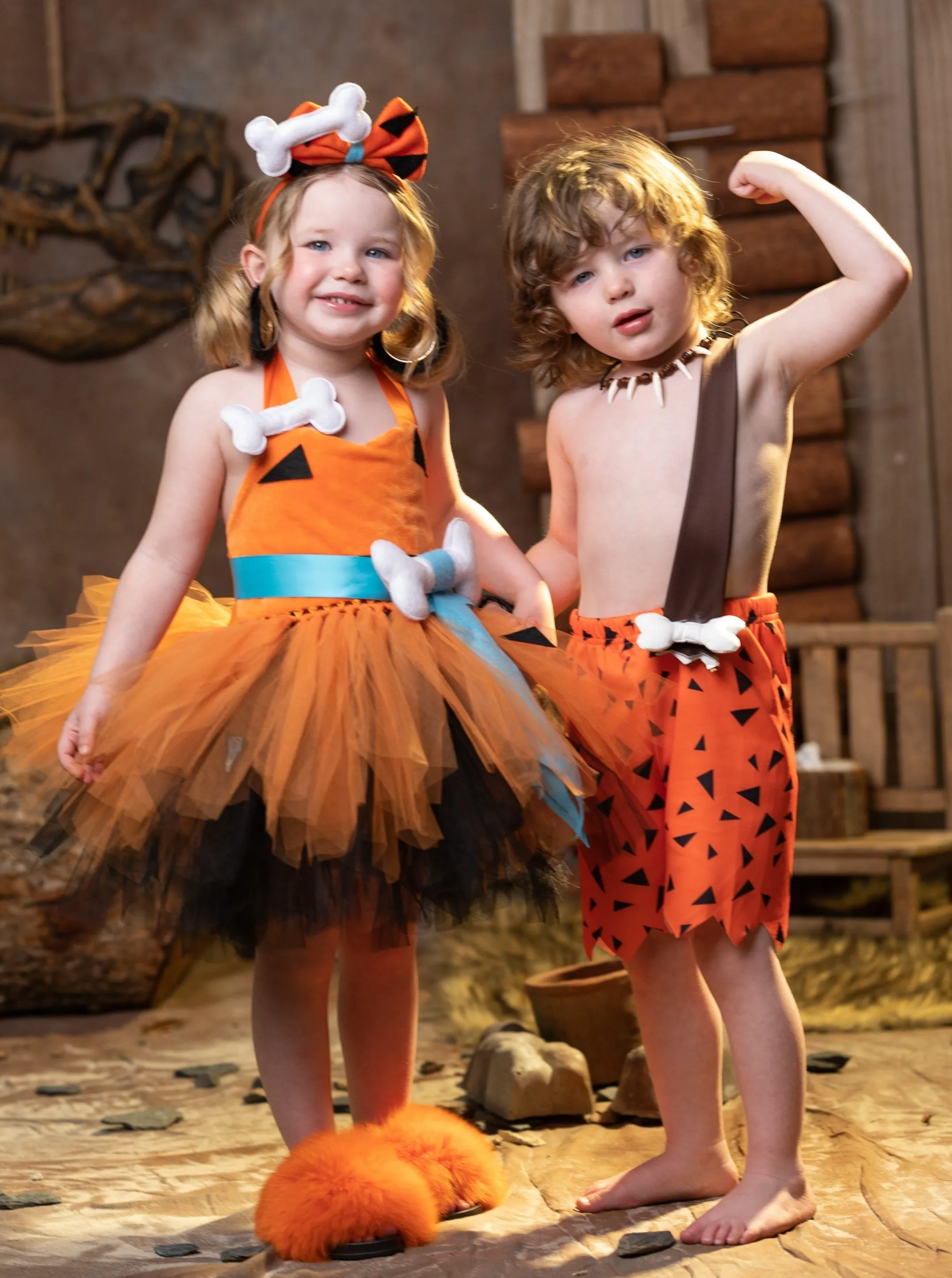 Girls Stone Age Cutie Tutu Costume Dress