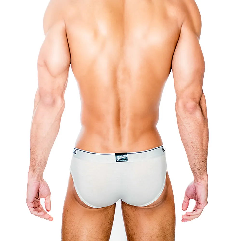 Gostoso Underwear - Solid Brief White Underwear