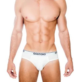 Gostoso Underwear - Solid Brief White Underwear