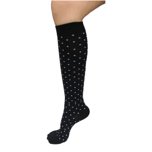 Graduated Compression Socks in Polka Dots