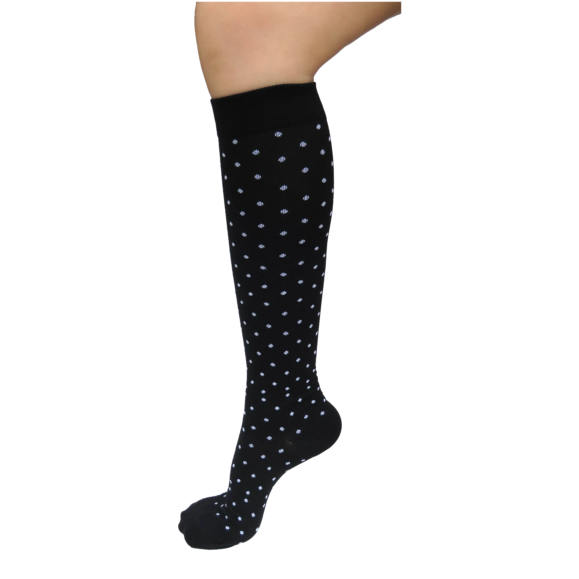 Graduated Compression Socks in Polka Dots