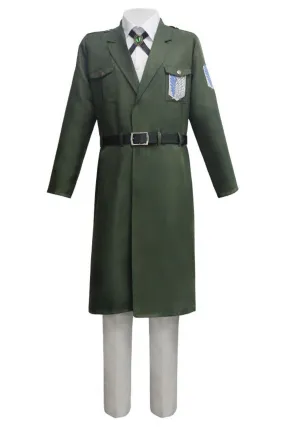 Green Coat Uniform Halloween Carnival Outfits Cosplay Costume